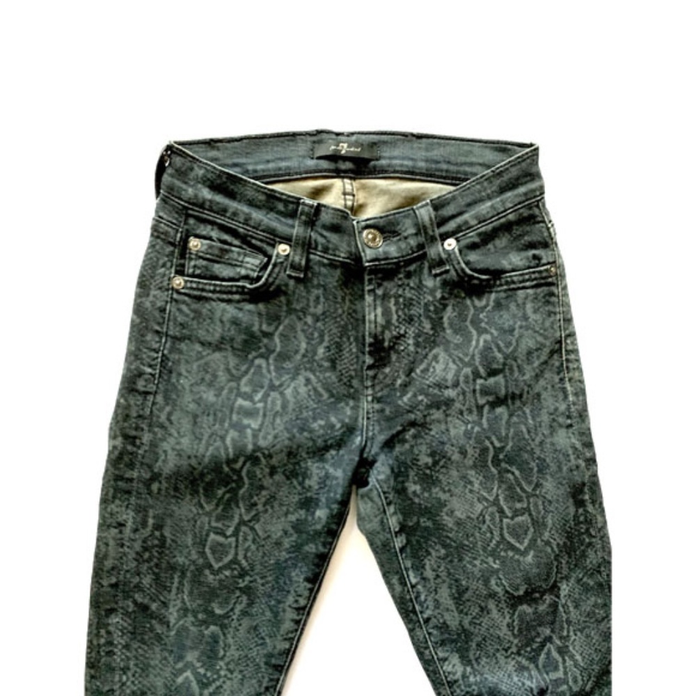 7 FOR ALL MANKIND SNAKE PRINT JEANS - Picture 3 of 7